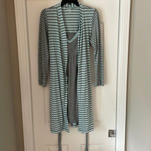 Maternity and Nursing Nightgown and Robe set, size M.